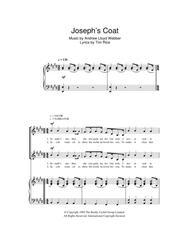 Jacob And Sons / Joseph's Coat Sheet Music by Andrew Lloyd Webber
