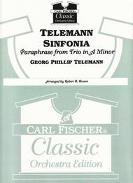 Telemann Sinfonia - Paraphrase from Trio in A Minor Sheet Music by Georg Philipp Telemann