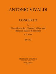 Concerto in G minor RV 103 Sheet Music by Antonio Vivaldi