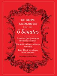 Six Sonatas Sheet Music by Guiseppe Sammartini