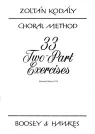 33 2-part Exercises Sheet Music by Zoltan Kodaly