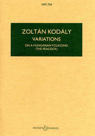 Variations On A Hung Folksong  Study Sc Sheet Music by Zoltan Kodaly