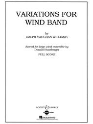 Variations for Wind Band Sheet Music by Ralph Vaughan Williams