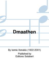Dmaathen Sheet Music by Iannis Xenakis