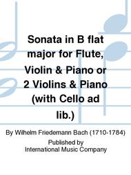 Sonata in B flat major for Flute