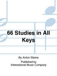 66 Studies in All Keys Sheet Music by Anton Slama
