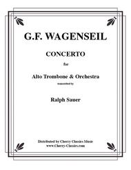 Concerto for Alto Trombone Sheet Music by Georg Christoph Wagenseil