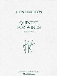 Quintet for Winds Sheet Music by John Harbison