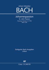 St. John Passion (Johannes-Passion) Sheet Music by Johann Sebastian Bach