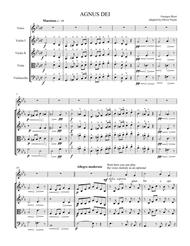 Agnus Dei by G. Bizet Soprano and string quartet Sheet Music by Georges Bizet