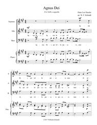 Agnus Dei Sheet Music by Hans Leo Hassler