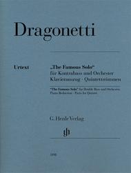 "The Famous Solo" for Double Bass and Orchestra Sheet Music by Domenico Dragonetti
