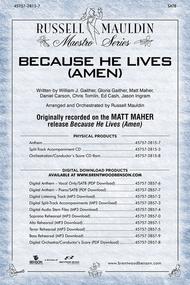 Because He Lives (Amen) - Anthem Sheet Music by Russell Mauldin