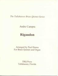 Rigaudon Sheet Music by Andre Campra