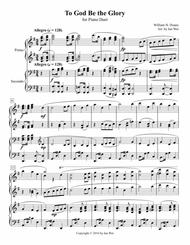 To God Be the Glory for Piano Duet Sheet Music by William H. Doane