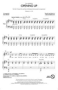 Opening Up (from Waitress The Musical) (arr. Mac Huff) Sheet Music by Sara Bareilles
