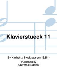 Klavierstueck 11 Sheet Music by Karlheinz Stockhausen
