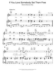 If You Love Somebody Set Them Free Sheet Music by Sting