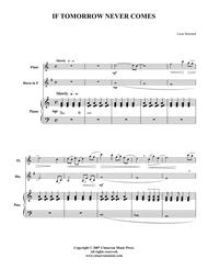 If Tomorrow Never Comes Sheet Music by Leon Steward