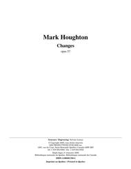 Changes Sheet Music by Mark Houghton