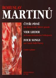 vier Lieder Sheet Music by Bohuslav Martinu