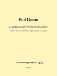 27 Lieder aus dem Dreistrophenkalender Sheet Music by Paul Dessau