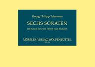 6 Sonaten im Kanon Sheet Music by Georg Philipp Telemann