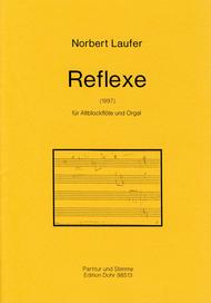 Reflexe fur Altblockflote und Orgel Sheet Music by Norbert Laufer