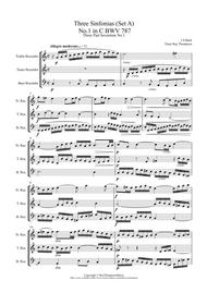 Bach: Sinfonia (Three part Inventions) Nos.1