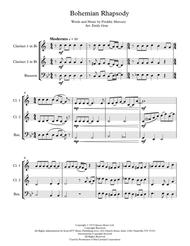 Bohemian Rhapsody (Two Clarinets and Bassoon) Sheet Music by Queen