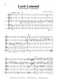 Loch Lomond - Celtic Traditional - Wind Quintet Sheet Music by Thomas Graf