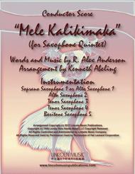 Mele Kalikimaka (for Saxophone Quintet SATTB or AATTB) Sheet Music by Bing Crosby