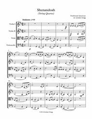Shenandoah (String Quartet) Sheet Music by Trad. American