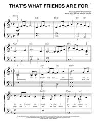 That's What Friends Are For Sheet Music by Dionne & Friends
