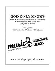 God Only Knows - The Beach Boys (Wind Quintet) Sheet Music by The Beach Boys
