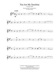 You Are My Sunshine - for easy violin Sheet Music by Jimmie Davis