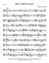 Have I Told You Lately - String Quartet Sheet Music by Van Morrison