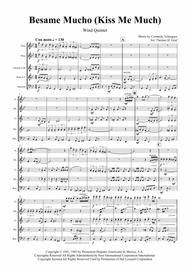 Besame Mucho ( Kiss me a lot ) - World famous Rumba - Wind Quintet Sheet Music by Andrea Bocelli