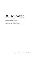Allegretto from Symphony 7 for Horn Choir Sheet Music by Ludwig van Beethoven