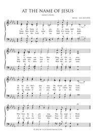 At the Name of Jesus Sheet Music by Jan Mulder