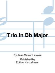 Trio in Bb Major Sheet Music by Jean Xavier Lefevre