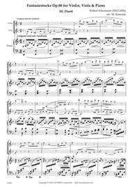 Fantasiestucke Op.88 III Duett for Violin