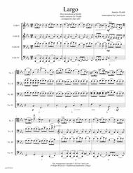 CELLO QUARTET SWIPES:   VIVALDI Adagio Transcription for 4 cellos Sheet Music by Antonio Vivaldi and Wilhelm Friedemann Bach