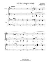 The Star-Spangled Banner - SA choir with piano accompaniment Sheet Music by Francis Scott Key