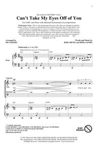 Can't Take My Eyes Off Of You (from Jersey Boys) (arr. Ed Lojeski) Sheet Music by Franki Valli & The Four Seasons